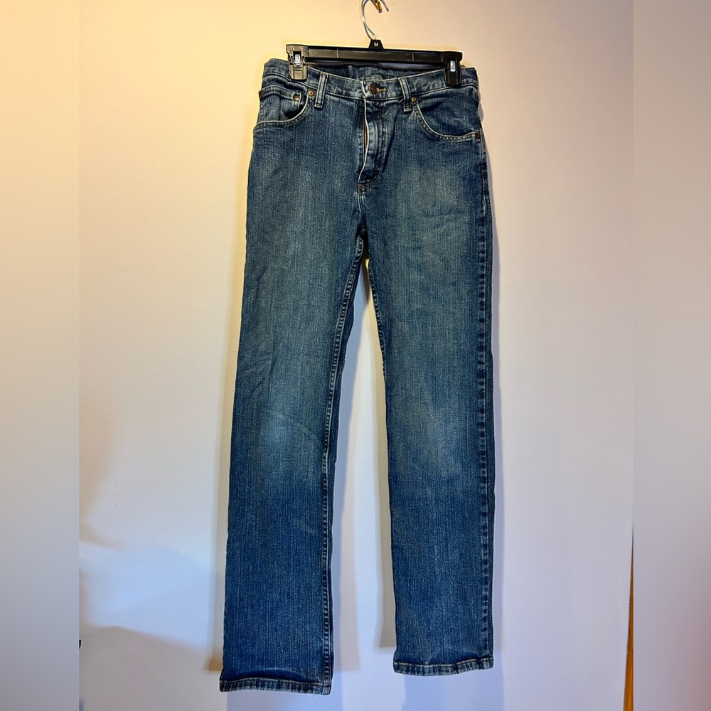 Wrangler Men’s 29 x 32 Denim Blue Jeans Regular‎ Fit Straight Leg